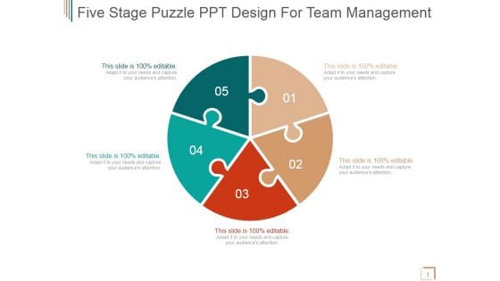 Five Stage Puzzle Ppt PowerPoint Presentation Outline