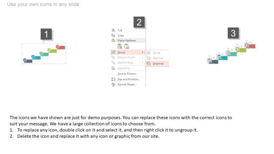 Five Staged Sequential Tags Timeline Powerpoint Slides Slide03