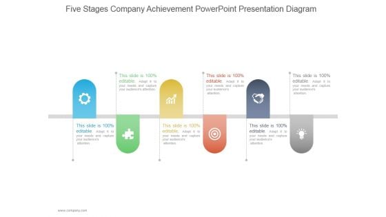 Five Stages Company Achievement Ppt PowerPoint Presentation Inspiration