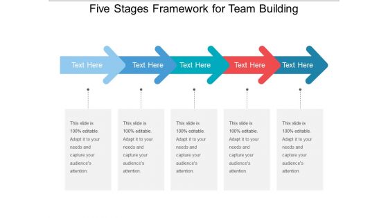 Five Stages Framework For Team Building Ppt PowerPoint Presentation Summary Rules PDF