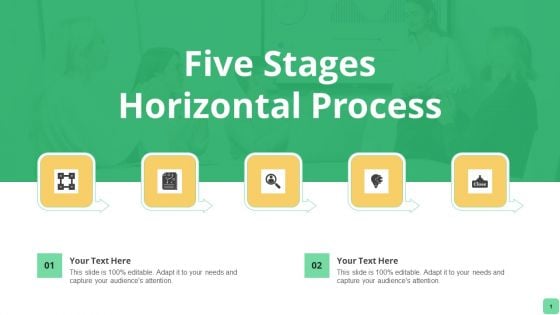 Five Stages Horizontal Process Ppt PowerPoint Presentation File Background Images PDF