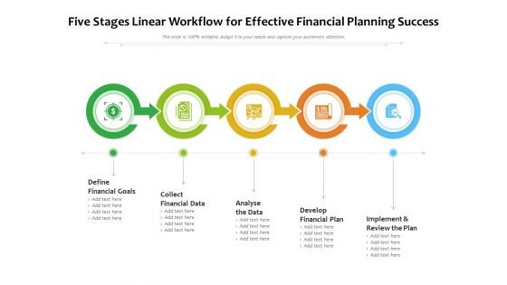 Five Stages Linear Workflow For Effective Financial Planning Success Ppt PowerPoint Presentation File Slides PDF Five Stages Linear Workflow For Effective Financial Planning Success Ppt PowerPoint Presentation File Slides PDF