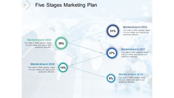 Five Stages Marketing Plan Ppt PowerPoint Presentation Inspiration Structure