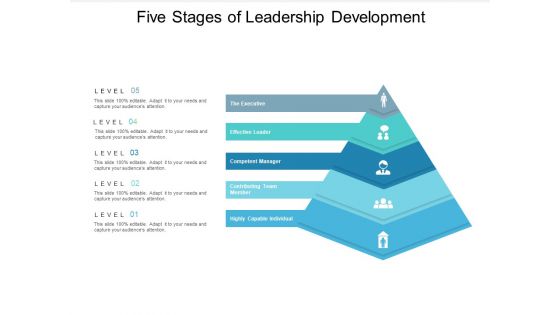 Five Stages Of Leadership Development Ppt PowerPoint Presentation Infographic Template Template