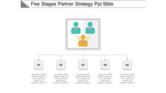 Five Stages Partner Strategy Ppt Slide Ppt PowerPoint Presentation Ideas Picture PDF