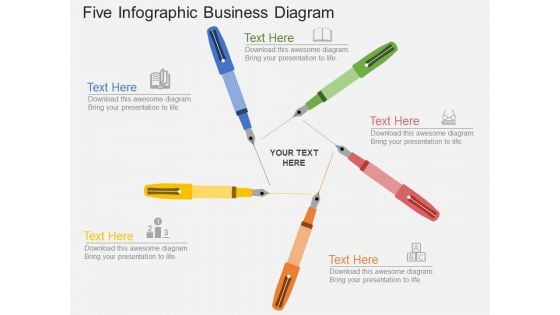 Five Steps Infographic Business Diagram Powerpoint Template