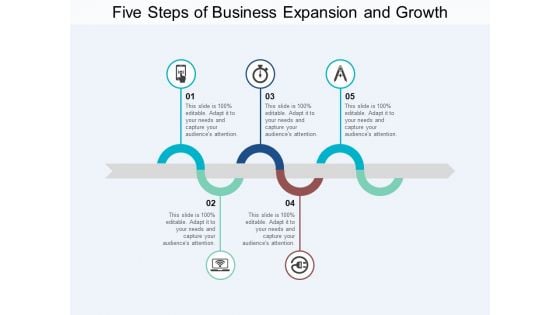 Five Steps Of Business Expansion And Growth Ppt PowerPoint Presentation Summary Structure
