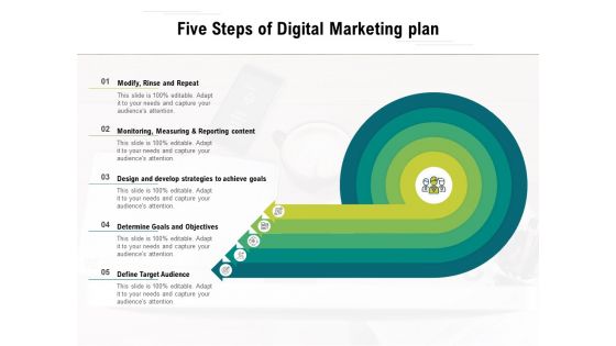 Five Steps Of Digital Marketing Plan Ppt PowerPoint Presentation Layouts Example PDF Five Steps Of Digital Marketing Plan Ppt PowerPoint Presentation Layouts Example PDF