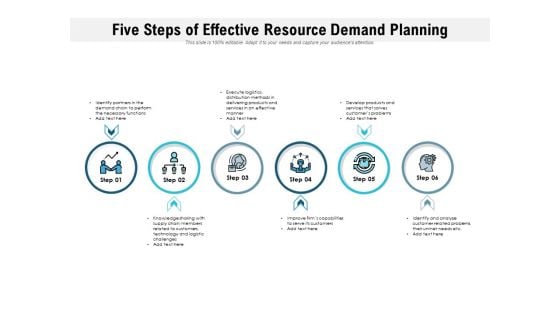 Five Steps Of Effective Resource Demand Planning Ppt PowerPoint Presentation File Pictures PDF Five Steps Of Effective Resource Demand Planning Ppt PowerPoint Presentation File Pictures PDF