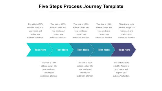 Five Steps Process Journey Template Ppt PowerPoint Presentation Portfolio Graphics PDF