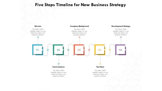 Five Steps Timeline For New Business Strategy Ppt PowerPoint Presentation Gallery Rules PDF Five Steps Timeline For New Business Strategy Ppt PowerPoint Presentation Gallery Rules PDF