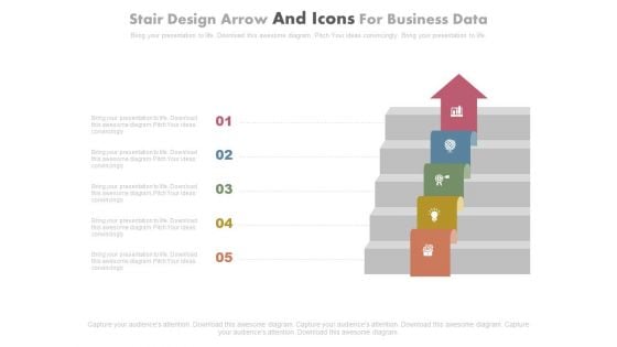 Five Steps To Achieve Your Vision Powerpoint Slides