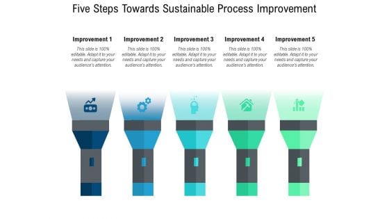 Five Steps Towards Sustainable Process Improvement Ppt PowerPoint Presentation Professional Ideas