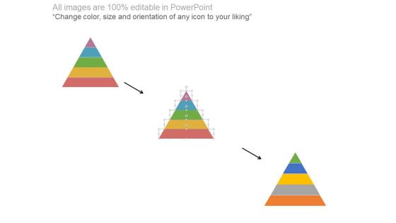 Five Steps Triangle Diagram With Icons Powerpoint Template