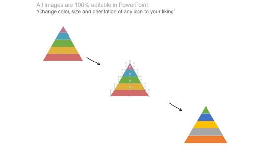 Five Steps Triangle Diagram With Icons Powerpoint Template