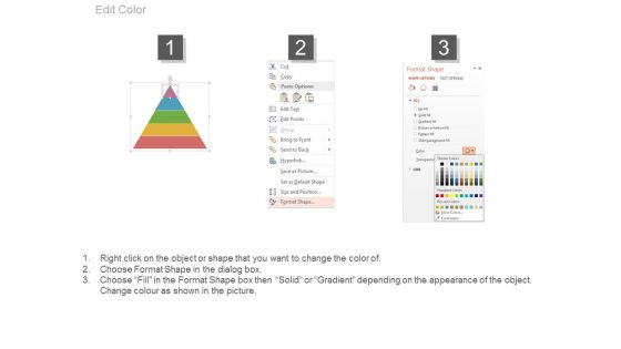 Five Steps Triangle Diagram With Icons Powerpoint Template