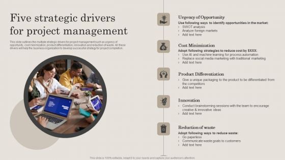 Five Strategic Drivers For Project Management Ppt PowerPoint Presentation File Clipart PDF Five Strategic Drivers For Project Management Ppt PowerPoint Presentation File Clipart PDF