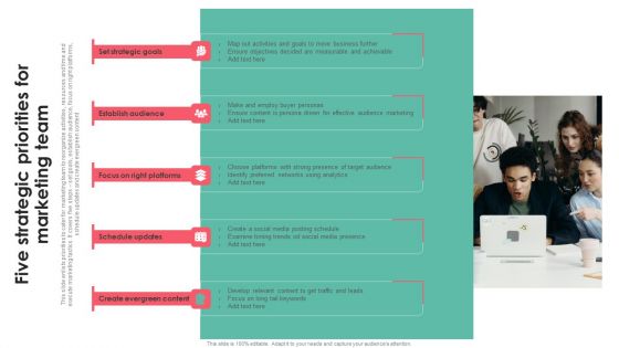 Five Strategic Priorities For Marketing Team Themes PDF Five Strategic Priorities For Marketing Team Themes PDF
