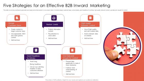 Five Strategies For An Effective B2B Inward Marketing Inspiration PDF