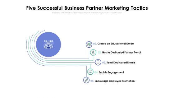 Five Successful Business Partner Marketing Tactics Ppt PowerPoint Presentation File Portrait PDF Five Successful Business Partner Marketing Tactics Ppt PowerPoint Presentation File Portrait PDF