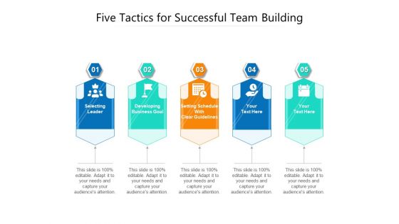 Five Tactics For Successful Team Building Ppt PowerPoint Presentation Gallery Outline PDF