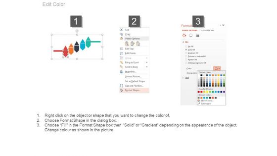 Five Tags And Icons For Business Process Powerpoint Template