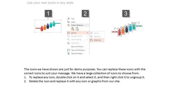 Five Tags And Icons For Business Process Powerpoint Template