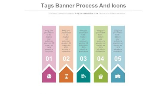 Five Tags For Linear Programming Powerpoint Template