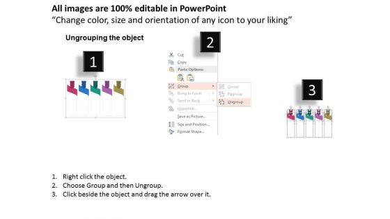 Five Tags Infographic With Business Icons Powerpoint Templates