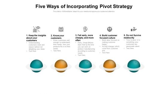 Five Ways Of Incorporating Pivot Strategy Ppt PowerPoint Presentation Summary Inspiration PDF Five Ways Of Incorporating Pivot Strategy Ppt PowerPoint Presentation Summary Inspiration PDF