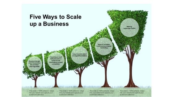 Five Ways To Scale Up A Business Ppt PowerPoint Presentation Ideas Elements