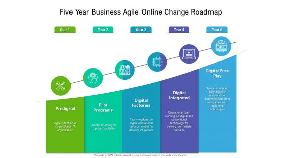 Five Year Business Agile Online Change Roadmap Sample