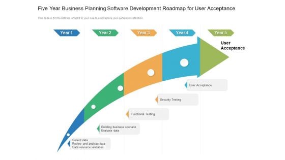 Five Year Business Planning Software Development Roadmap For User Acceptance Sample