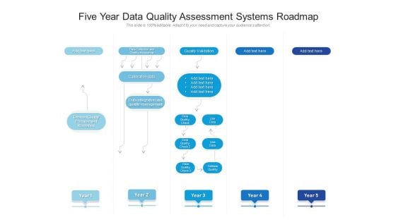 Five Year Data Quality Assessment Systems Roadmap Sample