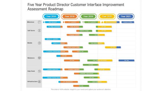 Five Year Product Director Customer Interface Improvement Assessment Roadmap Topics