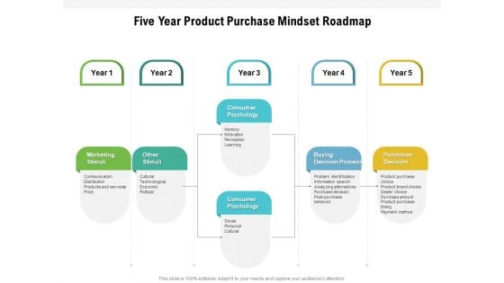 Five Year Product Purchase Mindset Roadmap Brochure