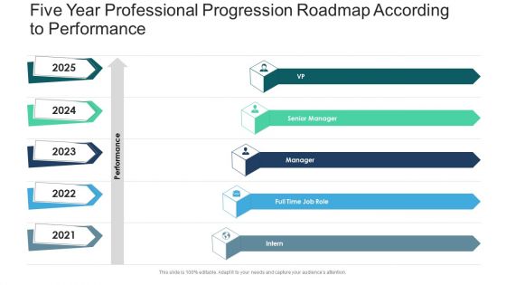 Five Year Professional Progression Roadmap According To Performance Portrait