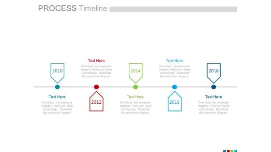 Five Year Tags Analysis Timeline Diagram Powerpoint Slides