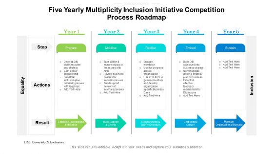 Five Yearly Multiplicity Inclusion Initiative Competition Process Roadmap Introduction