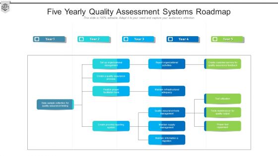 Five Yearly Quality Assessment Systems Roadmap Diagrams