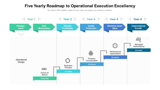 Five Yearly Roadmap To Operational Execution Excellency Guidelines
