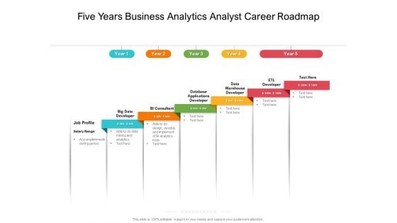 Five Years Business Analytics Analyst Career Roadmap Download