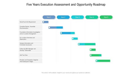 Five Years Execution Assessment And Opportunity Roadmap Professional