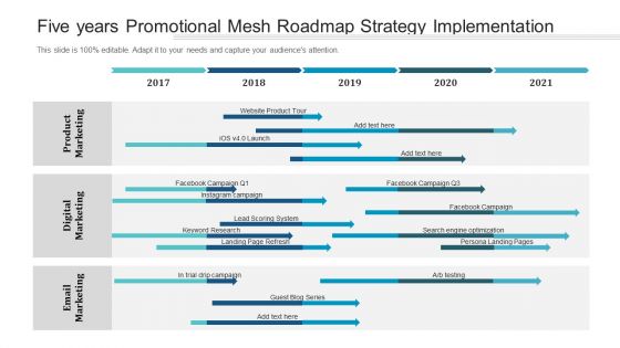 Five Years Promotional Mesh Roadmap Strategy Implementation Download
