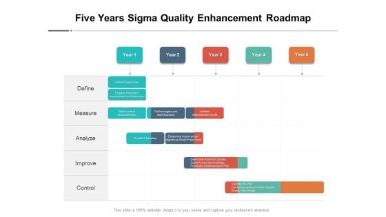 Five Years Sigma Quality Enhancement Roadmap Ideas