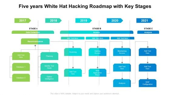 Five Years White Hat Hacking Roadmap With Key Stages Topics