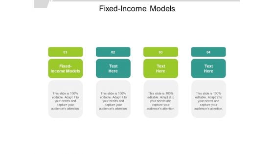 Fixed Income Models Ppt PowerPoint Presentation File Background Images Cpb