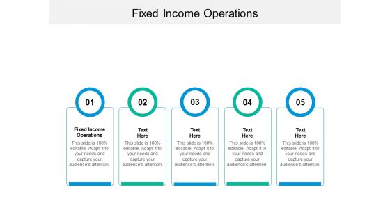 Fixed Income Operations Ppt PowerPoint Presentation Model Structure Cpb