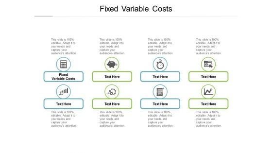 Fixed Variable Costs Ppt PowerPoint Presentation Summary Deck Cpb