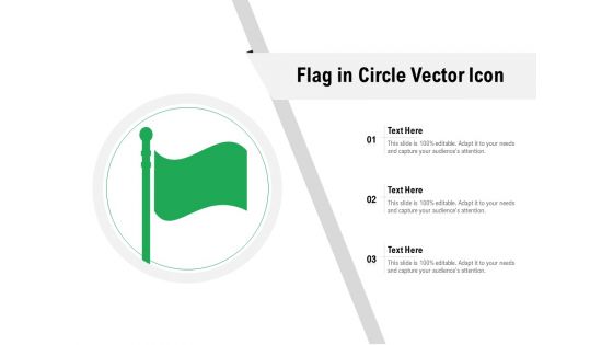 Flag In Circle Vector Icon Ppt PowerPoint Presentation File Microsoft PDF